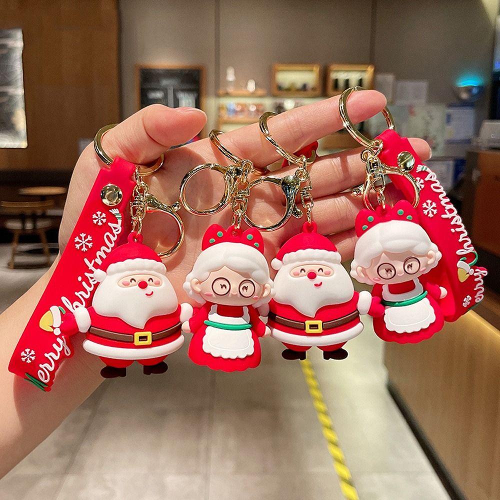 Tree Pendant Mobile Phone Hanging Ornament Christmas Keychain Car Key Ring Key Chain Bag Charm