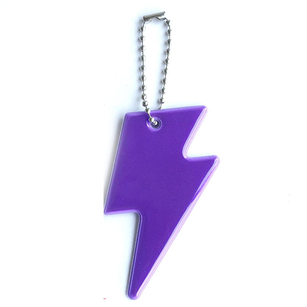 12Pcs Children Safety Pendant Backpack Reflector Reflective PVC Reflective Pendant Key Chain Night Safety Reflector Set