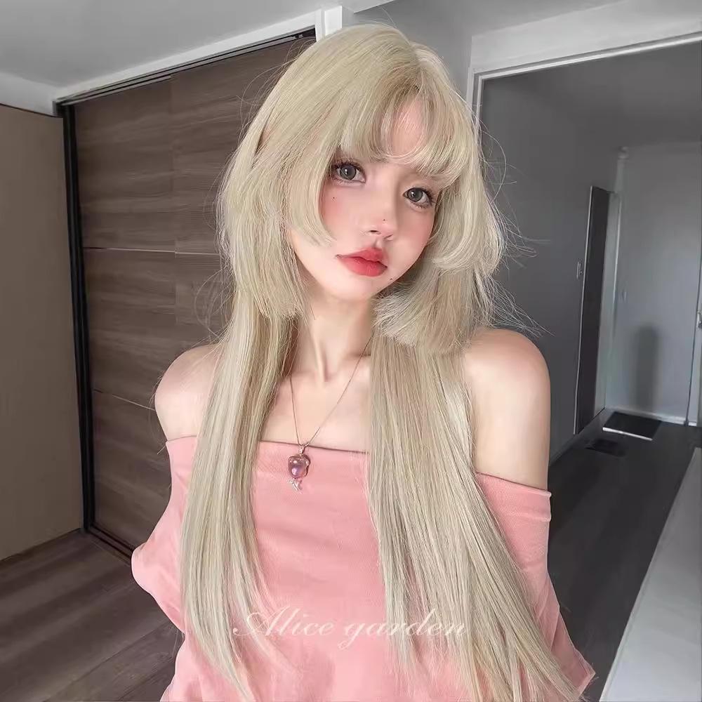 Dreamy Sunshine Long Straight Lolita Wig - Ancient Chinese JK Style