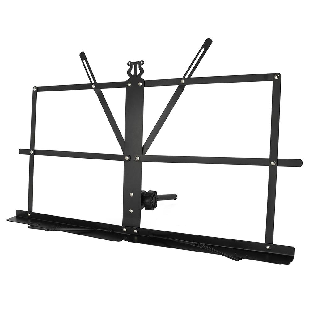 Foldable Music Sheet Tripod Stand Stainless Steel Desktop Music Stand Adjustable Holder With Bag Musical Instrument Accessories