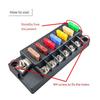LyxosVee Fuse Block 6 Circuit Fuse Box Kit with LED Indicator Car Fuse Box