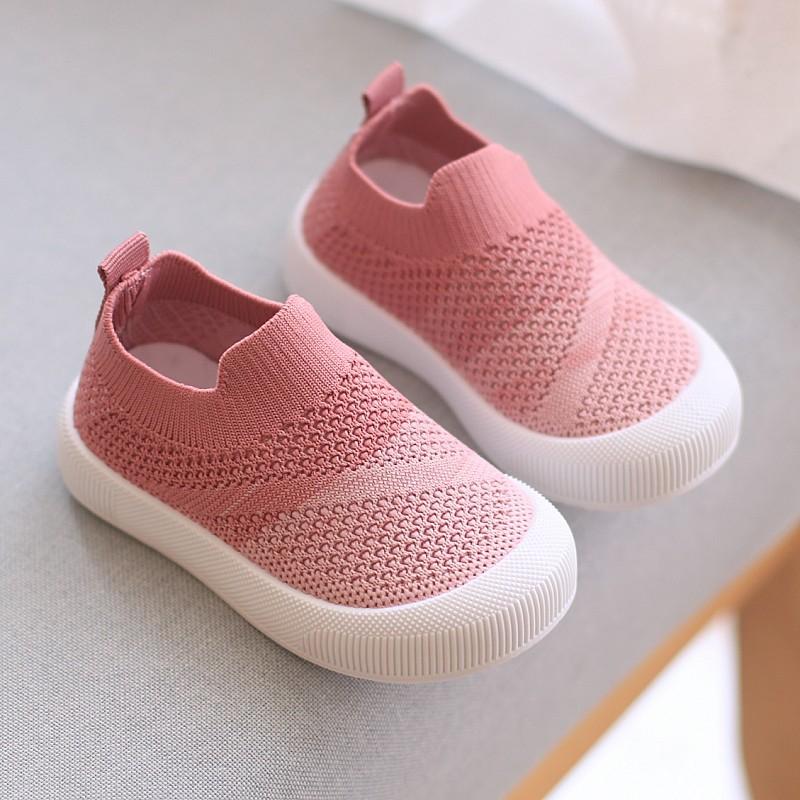 Baby Sneakers Spring Autumn Toddler Slip-on Shoes Soft Breathable Baby Boy Girl Shoes Lightweight Little Kids Casual Sport Shoes
