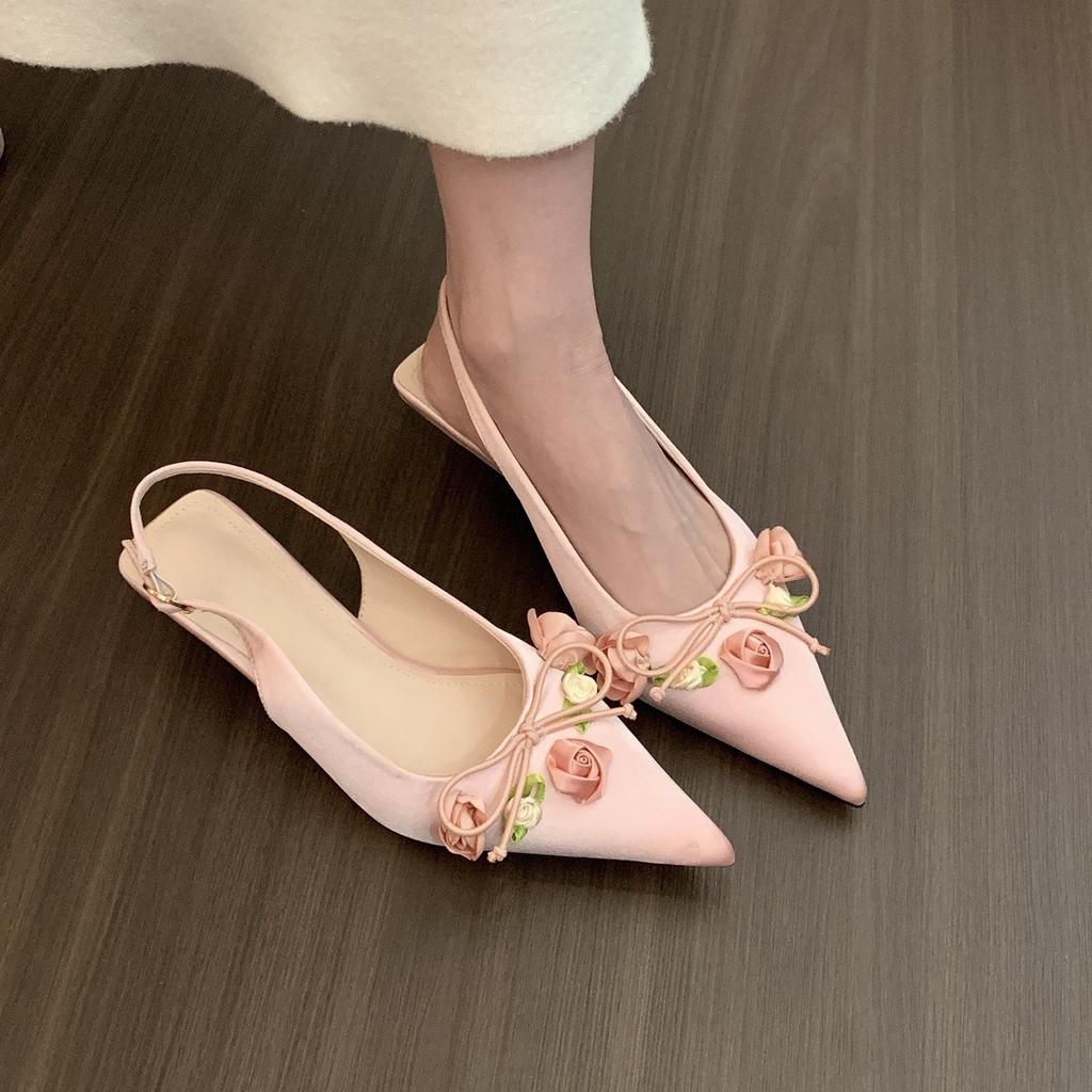 Fairy High Heels Bag Head Sandals Women's Shoes with Skirt Pointed Single Shoes