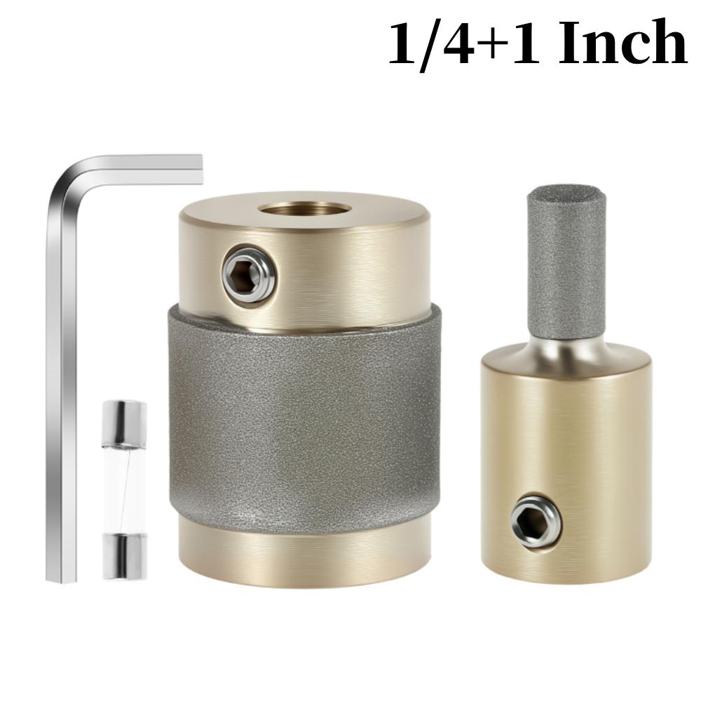 Glass Grinder Bits 1 3/4 1/4 Inch Standard Diamond Grinder Bit Head Tool Set with Hex Wrench Durable Easy To Use Grinding Tools
