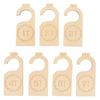 7Pcs Baby Wardrobe Labels Wood Smooth Newborn DIY Clothes Organizers Infants Clothing Hooks Nursery Household Bedroom