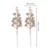 12Pcs Glitter Artificial Berry Picks Fake Christmas Berries for Wreath Xmas Tree Decor Simulation Snowflake Garland DIY Craft