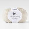 Knitworm Cashmere Baby 5 Medium 50g Microfiber Nylon Yarn, Balls, Weight, (approx. 145m), 50% Acrylic, 50% (11. Ivory)