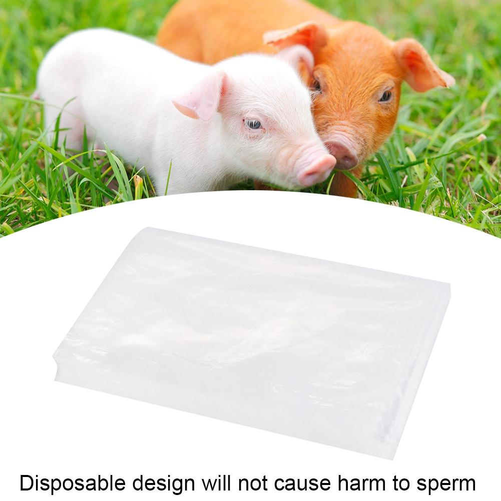 100pcs Disposable Artificial Pig Insemination Collection Bag Equipment (1L)