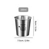304 Stainless Steel Metal Cup Beer Cups Stackable Pint Cups Portable Drinkware Whisky Wine Glass Outdoor Pint Glasses