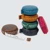 Hand Stitched Genuine Leather Mini Tape Measure 1.5M Auto Retractable Body Sewing Measuring Tape Portable Tailor Soft Ruler