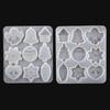 DIY Crystal Resin Mold Christmas Cookie Snowflake Reindeer Pendant Keychain Tags Silicone Craft Mold Set
