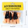 Witch Fingers Nails Halloween Costume Props Fake Witch Nose for Party Club