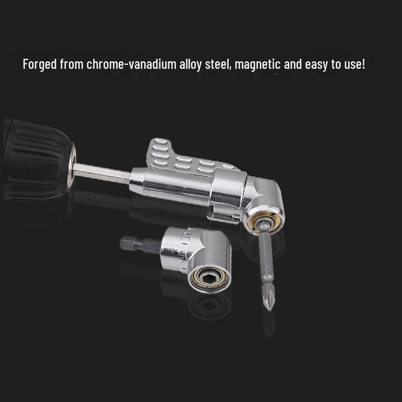 Hlava šroubováku s úhlem 105° s prodlužovací tyčí: Univerzální rohový nástavec pro šroubováky