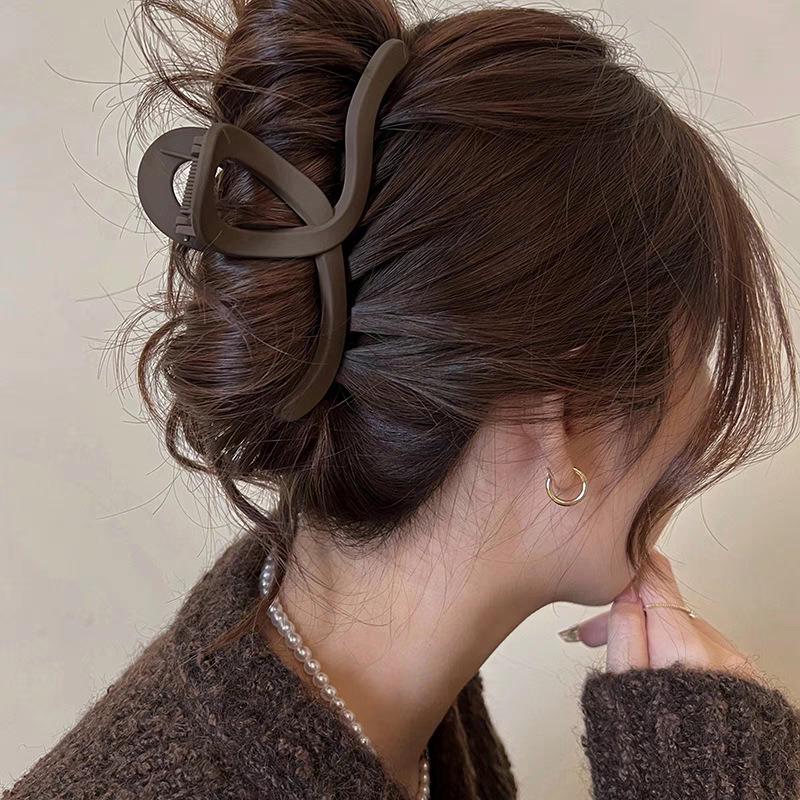 2025 Leopard Print High-End Large Shark Hair Clip for Women