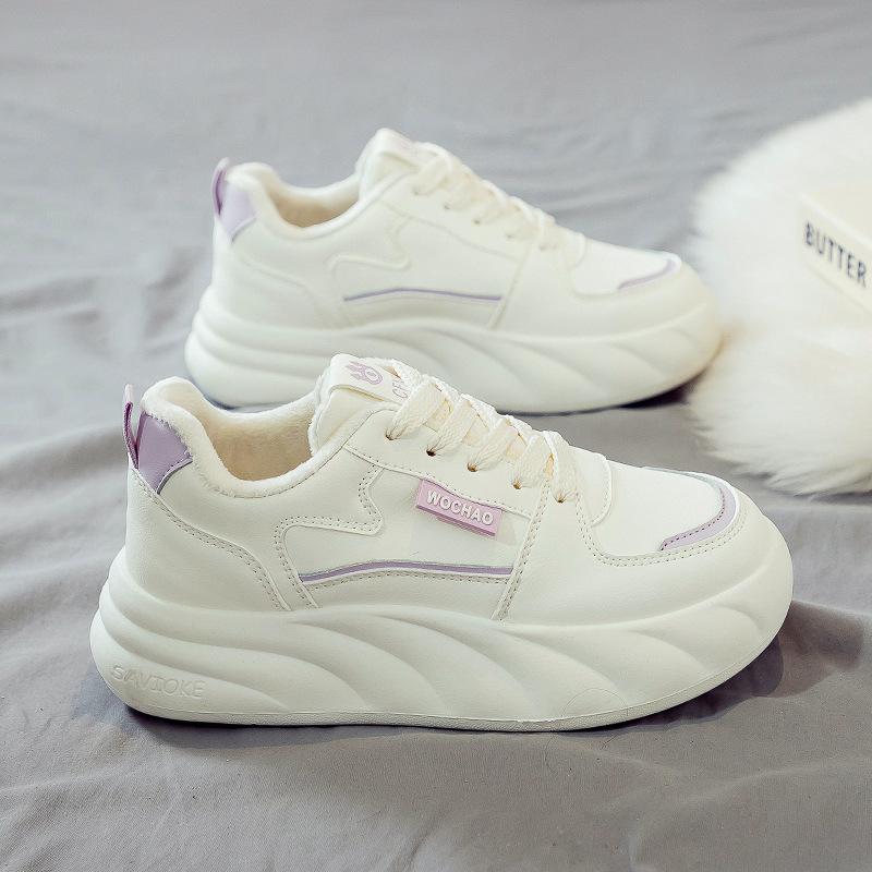 

Модные Зимние Теплые Хлопковые Ботинки Женские Модные Нескользящие Плоские Повседневные Кроссовки Женские Уличные Удобные Кроссовки Zapatos De Mujer 40 фиолетовый