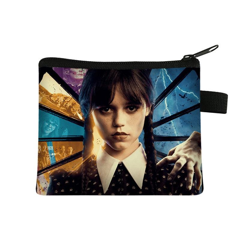 Family Adams The Coin Purse Printed Storage Card Bag Kid Gift Student