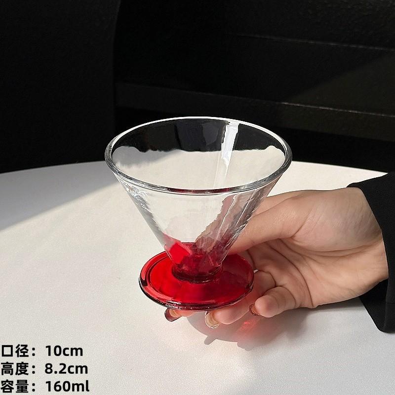 160ml French Martini Vintage Glass Cups Short Foot Cocktail Glasses Cups Creative Iced Coffee Dessert Cup Tumbler