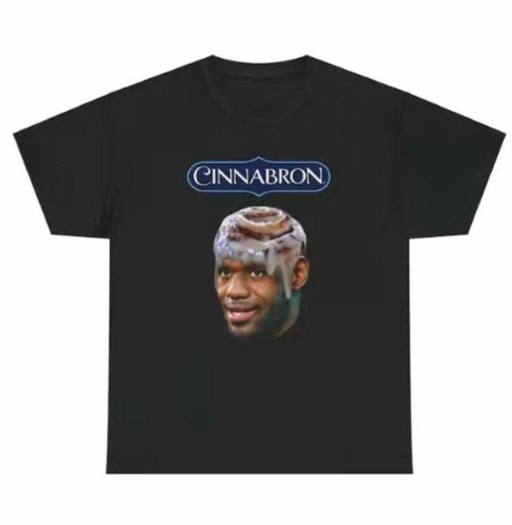 Cinnabron LeBron James Meme T-Shirt Funny t-shirt Unisex T-shirt Unisex T-Shirt S