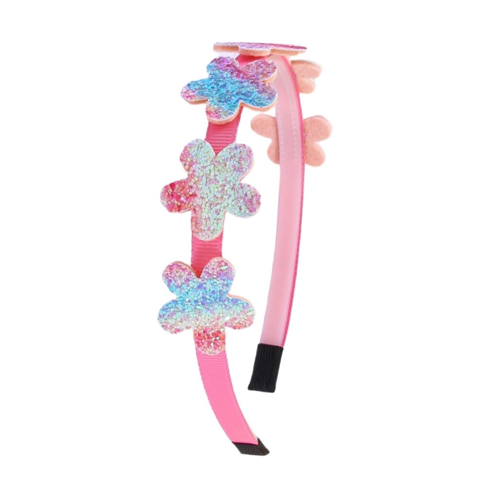 1/4pcs Glitter Star Headbands Party Decor Rainbow Butterfly Hairband Girls Headband Kids Children Party Favor Headwear