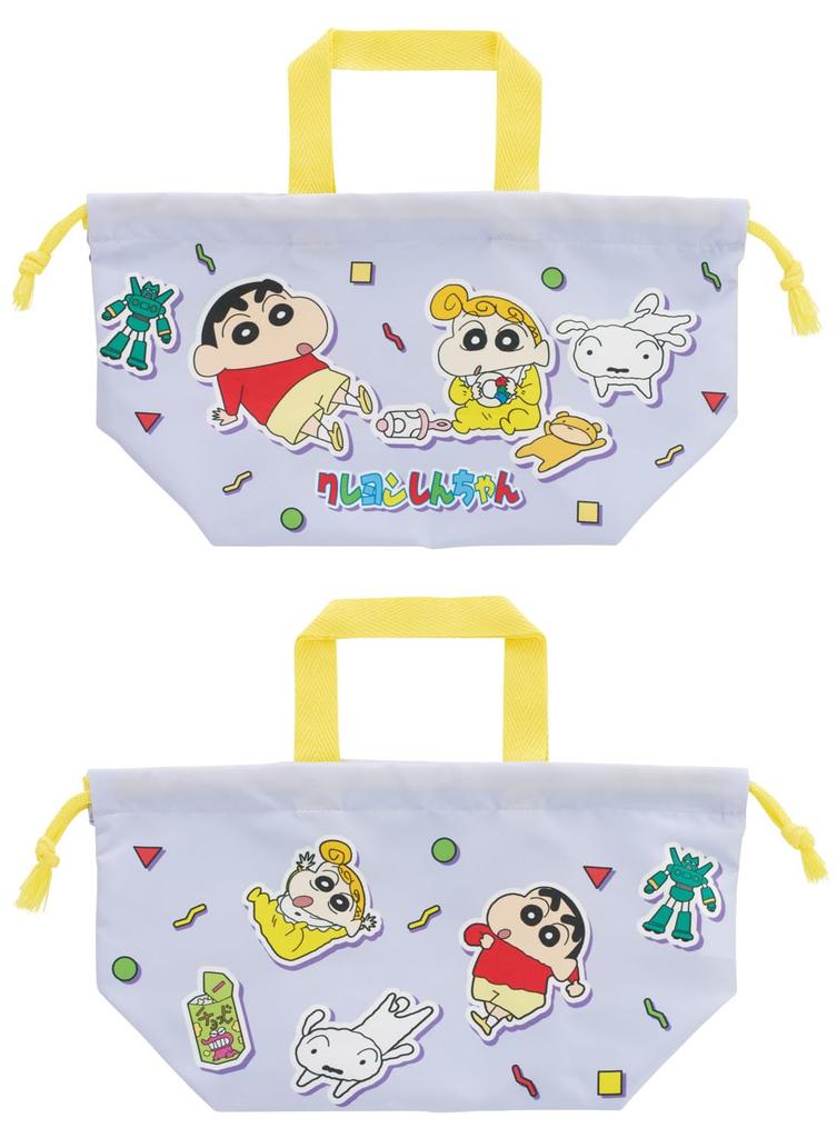 Skater Mittagessen Kordelzug Hergestellt in Buntstift Jungen und Kinder Tasche, Japan, Shin-chan, 26, Mädchen, KB7SN-A