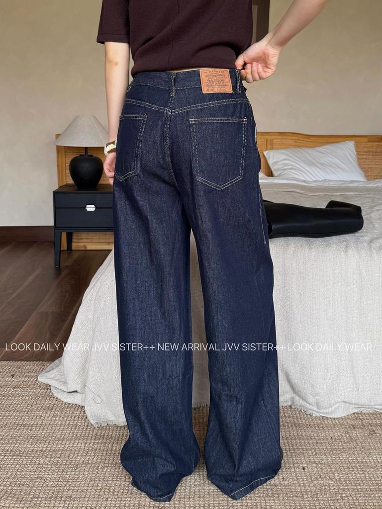 JVV Thirteen Lines Women's Retro Straight-Leg Denim Jeans, Autumn 2025 Edition