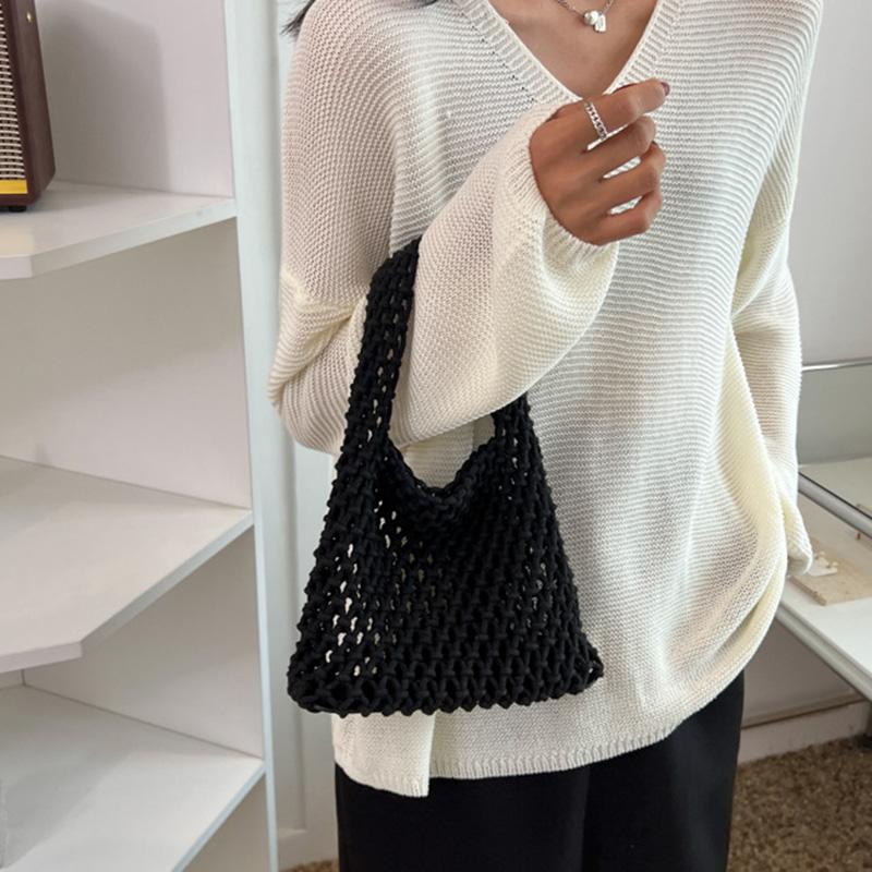 Летняя полая сумка-тоут ярких цветов Yogodlns для женщин — фото 4