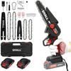Mini Portable Chainsaw Shall Tools 21v with 2 Batteries and 4 Chains