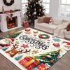 Merry Christmas Festive Decorations Santa Claus Carpet Living Room And Bedroom Mats Printing Office Chair Cushion Protective Pad Fashion