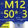 Heavy-Duty Galvanized Metal Flat Washers: Thickened Iron Rings M4 M5 M6 M8 M10