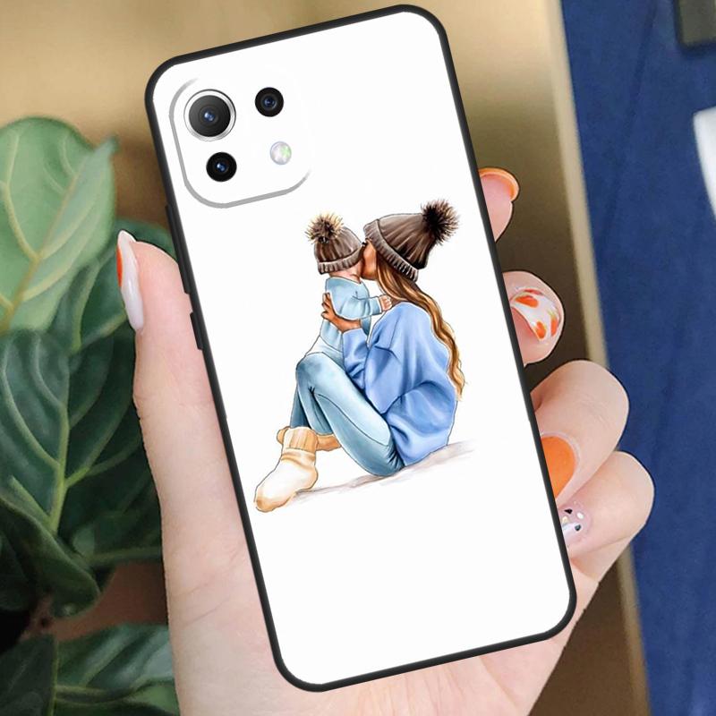 Baby Mom Daughter Girl Son Dad Case For Xiaomi 15 14 Ultra 13T 14T 15T Pro 17 Pro Max POCO F8 F7 F5 F6 X5 X6 X7 Pro Coque
