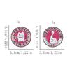 Amusing Weightlifting Animal Enamel Brooch Sturdy Alloy Sporty Accessory Gift