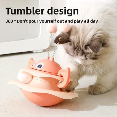 Little Bee Self-fun, Untoppleable Doll, Turntable Ball, Cat Boredom, Cat Teasing Tool, Kitten Track Play Plate, Pet Toy