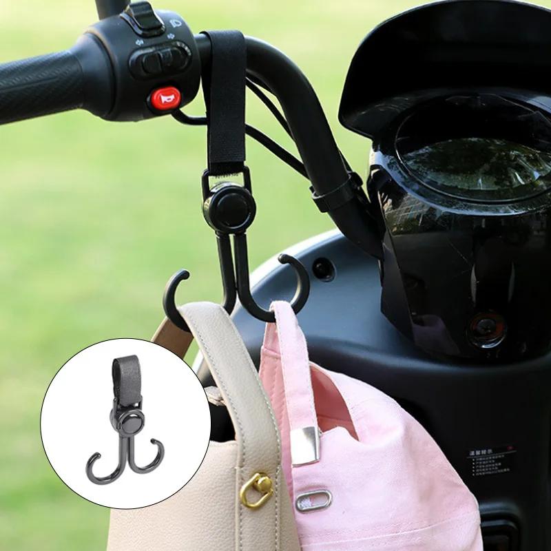 Universal Cart Hook for Bike Wheelchair Shopping Electric Scooter Heavy Duty Swivel Hanger Durable Mobility Aid Accessory