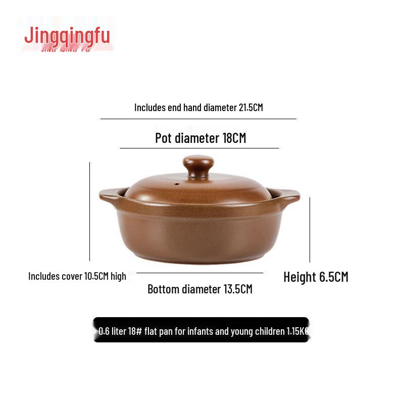 Jingqingfu Unglazed Ceramic Stew & Soup Pot