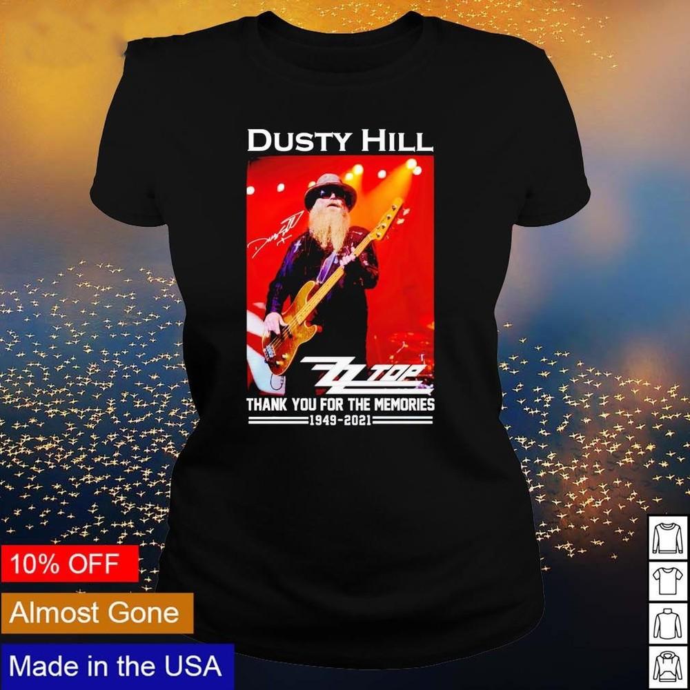 

Dusty Hill ZZ Top thank you for the memories 1949 2021 shirt AD533 Unisex T-Shirt XXXL
