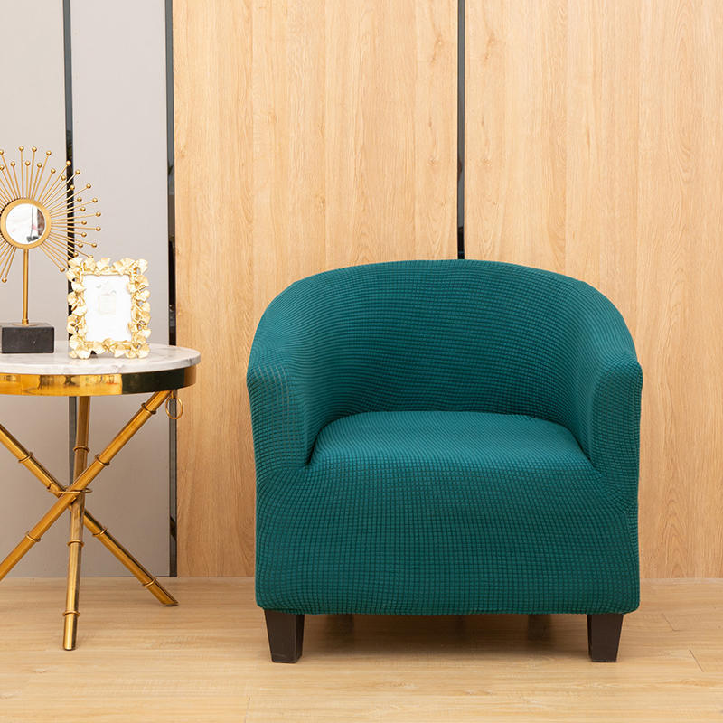 

Corn Velvet Semi-circular Sofa Chair Chair Cover Thickened One-piece Elastic Dining Chair Furniture Cover Anti-smudge Stool Cover Chair Cover for 65*40*40cm