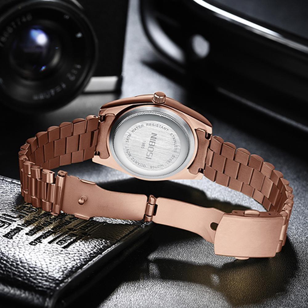 NIBOSI Fashion Men Watches Top Brand Luxury Wristwatch Day Date Miyota Quartz Watch Men Waterproof Clock