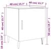 VidaXL Table de chevet chêne fumé 40x40x50 cm bois d'ingénierie 827606