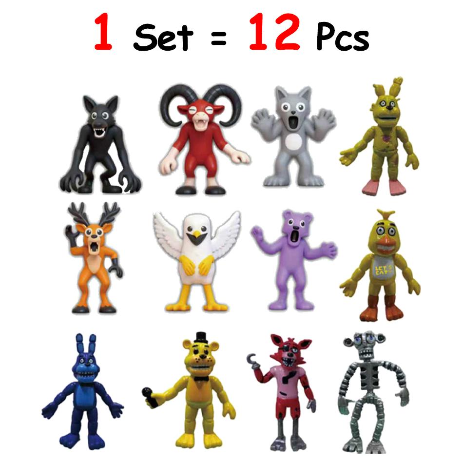 

12Pcs/Set Latest 99 Nights In The Forest Figures Toy 99 Nights Figures Figurine Owl Deer 99 Nights In The Forest Figurine Model Toy