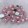 DIY 80pcs 12mm Crystal Acrylic Rhinestones Flatback Square Gems Strass Stone For Clothes Dress Craft -A54