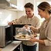 Microwave Food Cover Clear Microwave Splash Guard Household Food Grade Plastic Heating Cover For Dustproof Odor Prevention