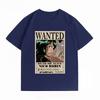 Unisexs Clothing New 100 Cotton Breathable Summer TShirt One Piece Nico Robin Wanted Print Casual Streetwear Unisexs Tops