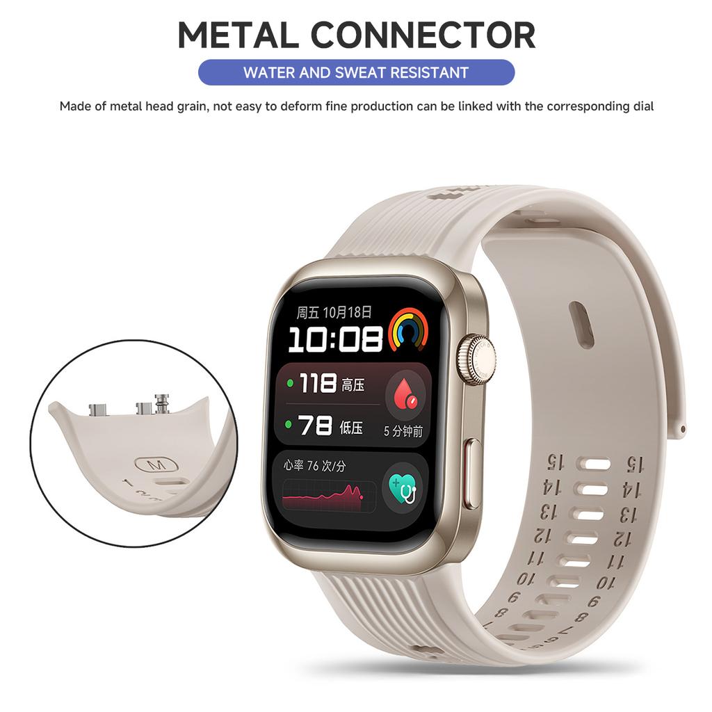 Silikonarmband für HUAWEI Watch D2 Weiches Sportarmband Ersatzarmband Atmungsaktives Uhrenarmband für HUAWEI Watch D2 Armband