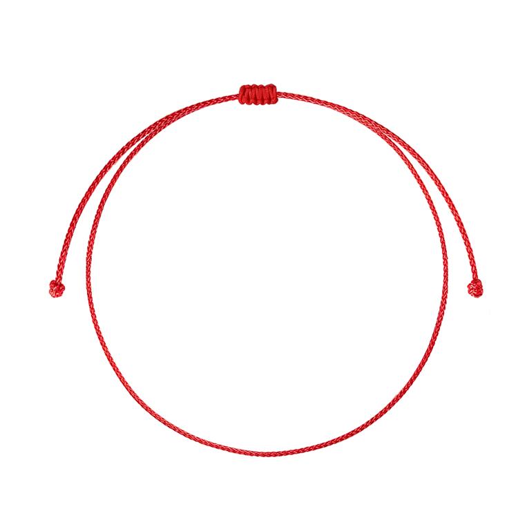 Simple Red String Bracelet for Women Men Adjustable Handmade Red Cord Bracelet for Protection and Good Luck Charm Jewelry