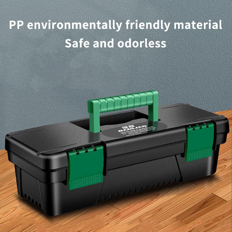 Durable Plastic Tool Box Multi Function Storage Case for Carpentry Electrical Repairs Furniture Assembly Work