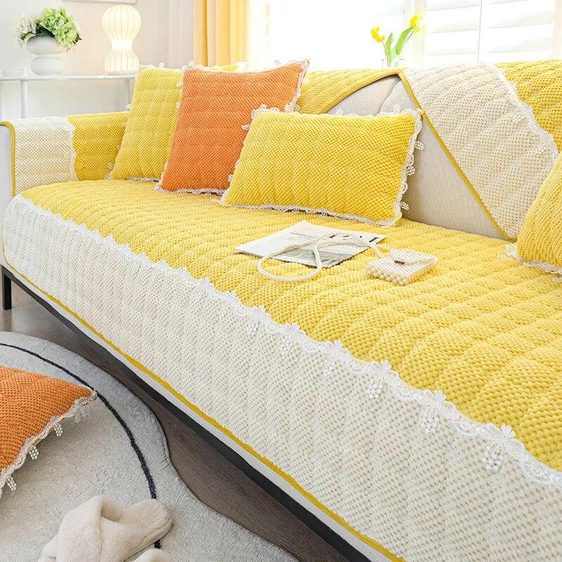 New Corduroy Sofa Mat Hot Selling All-season Universal Seat Cushion with Anti Slip Properties Full Coverage Sofa Cover