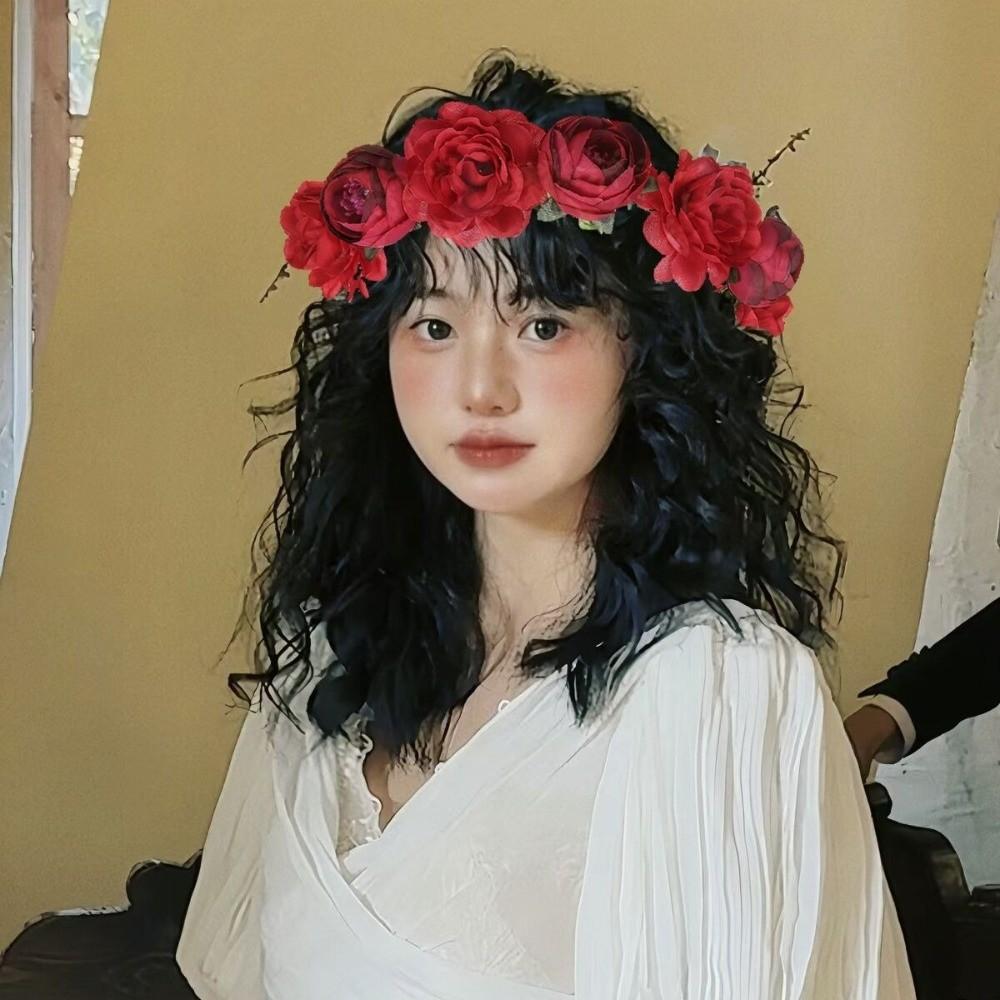 Bohemia Flower Crown Cloth Princess Wreath New Bridal Garland  Birthday Party