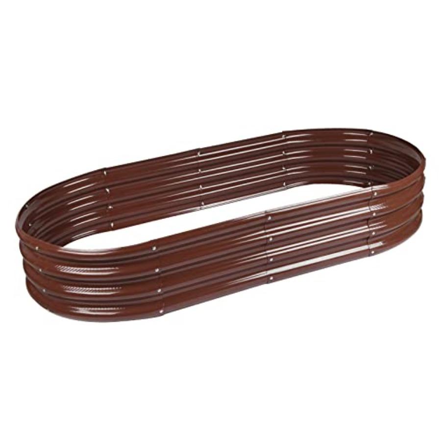 

Outdoor 6.5ft Oval Raised Garden Bed with GRS Certified Galvanized Metal Planter Box Rot-Resistant Recycled Eco-Friendly Materi United States