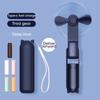 2000mAh Portable Handheld Fan USB Rechargeable Folding Hand Fan Three Speed Adjustable Portable USB Mini Charging Fan Office Fan