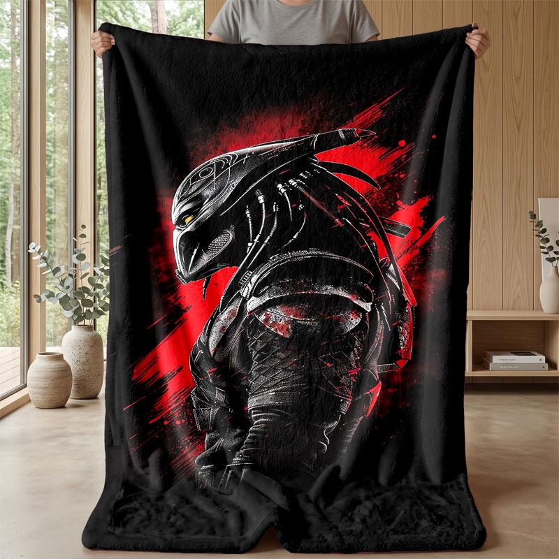 Soft Flannel Blanket Lightweight Cozy Bedroom Living Room CoverPredator